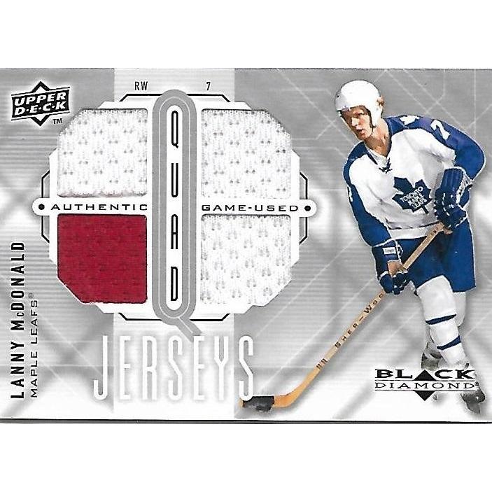 2009-10 Upper Deck Black Diamond Lanny McDonald Quad Jersey BB TOR