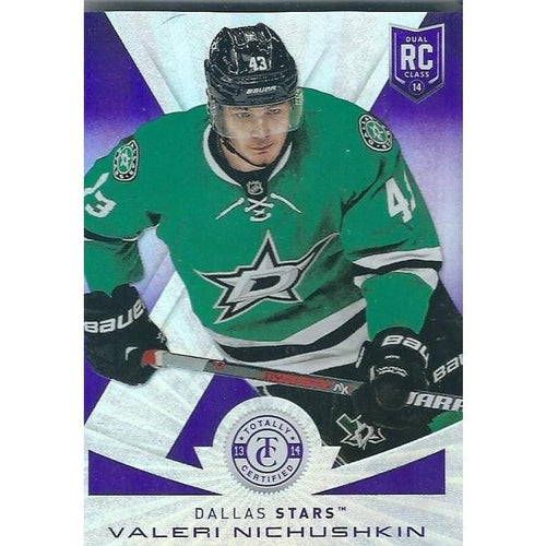 2013-14 Panini Totally Certified Valeri Nichushkin Rookie Purple Platinum Mirror /35 DAL