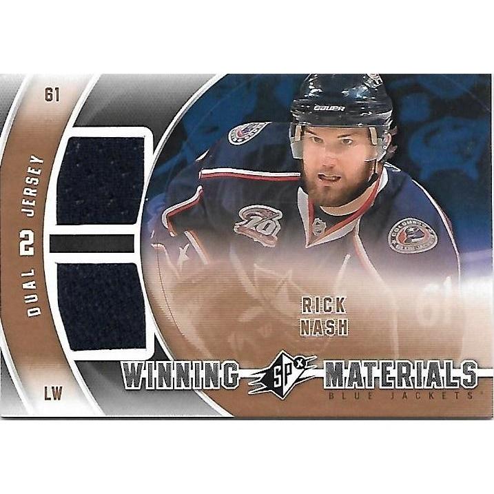 2011-12 Upper Deck SPx Rick Nash Winning Materials Jersey BB CLB