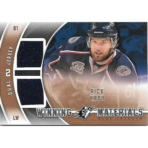 2011-12 Upper Deck SPx Rick Nash Winning Materials Jersey BB CLB