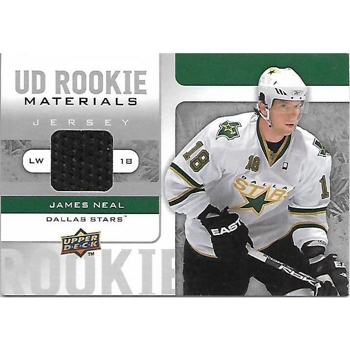 2008-09 Upper Deck James Neal Rookie Materials Jersey BB DAL