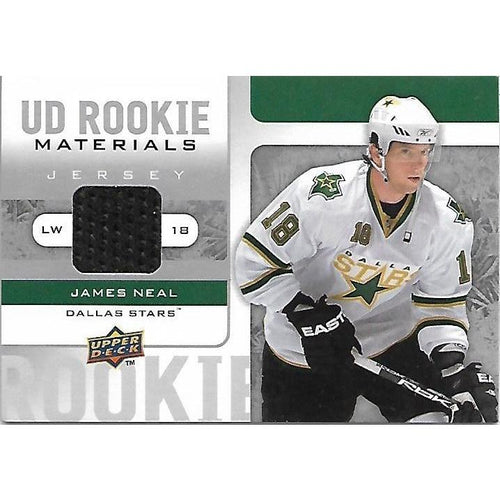 2008-09 Upper Deck James Neal Rookie Materials Jersey BB DAL