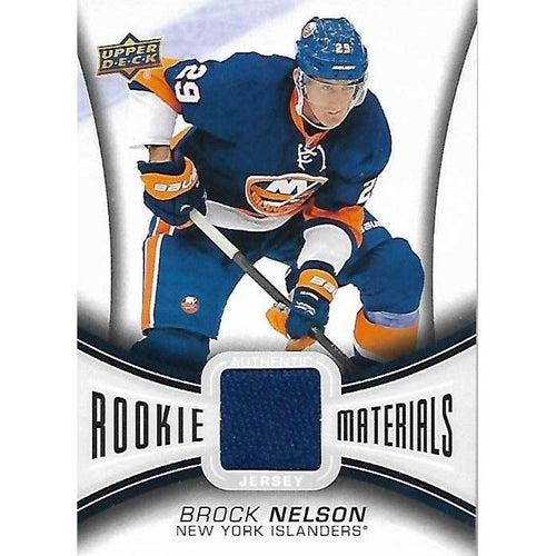 2013-14 Upper Deck Brock Nelson Rookie Materials Jersey BB NYI