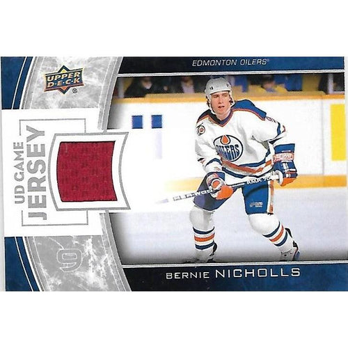 2013-14 Upper Deck Bernie Nicholls Game Jersey BB EDM