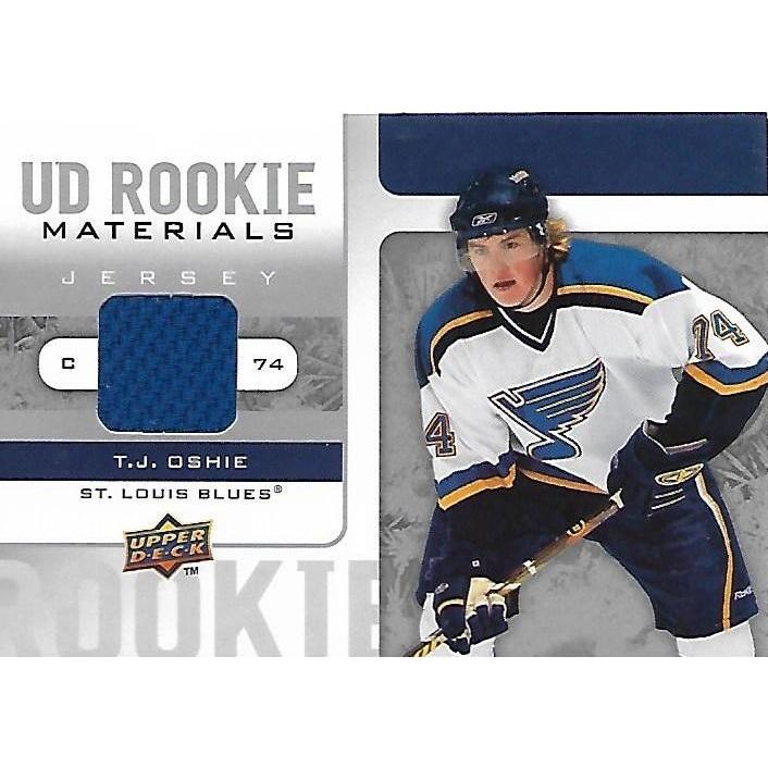 2008-09 Upper Deck T.J. Oshie Rookie Materials Jersey WSH