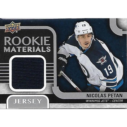 2015-16 Upper Deck Nicolas Petan Rookie Materials Jersey BB WPG