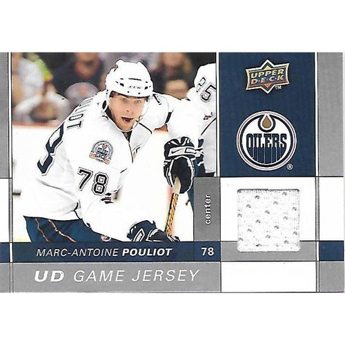 2009-10 Upper Deck Marc-Antoine Pouliot Game Jersey BB EDM
