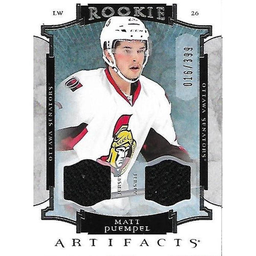 2015-16 Artifacts Matt Puempel Rookie Jerseys /399 BB OTT