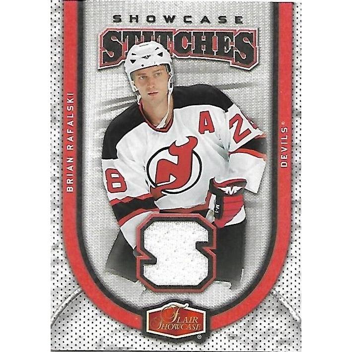2006-07 Flair Showcase Brian Rafalski Stitches Jersey BB NJD