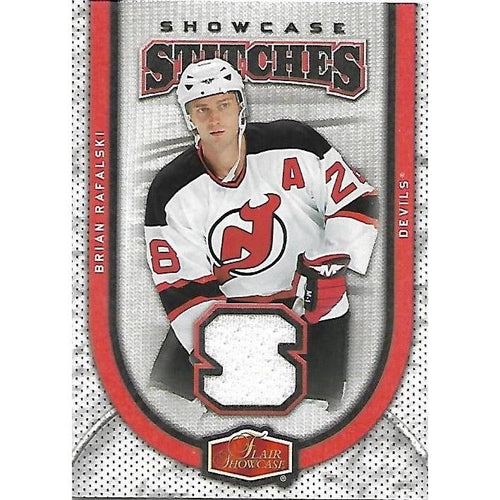 2006-07 Flair Showcase Brian Rafalski Stitches Jersey BB NJD