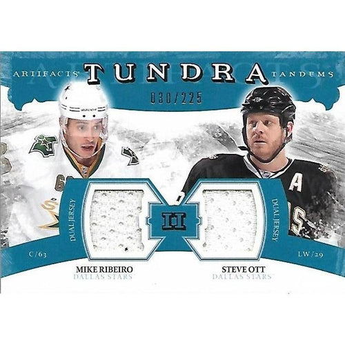 2011-12 Upper Deck Artifacts Mike Ribeiro Steve Ott Tundra Tandems Jersey /225 BB OTT