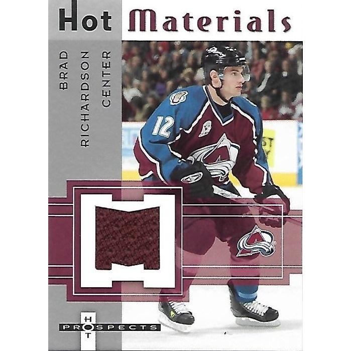 2005-06 Fleer Hot Prospects Brad Richardson Hot Materials Jersey BB COL