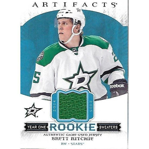 2015-16 Artifacts Brett Ritchie Rookie Year One Sweaters Jersey BB DAL