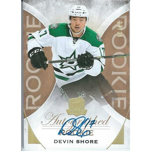 2015-16 Upper Deck The Cup Devin Shore Gold Rookie Autograph /36 DAL