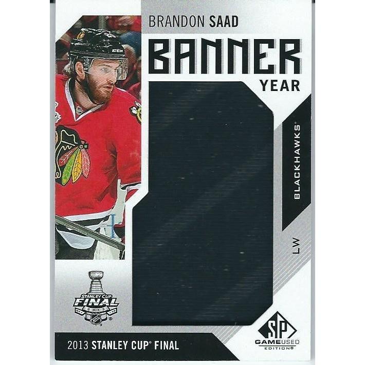 2016-17 Upper Deck SP Game Used Brandon Saad Banner Year Relic CHI