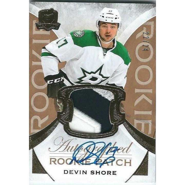 2015-16 Upper Deck The Cup Devin Shore RPA Rookie Patch Autograph Gold /24 DAL
