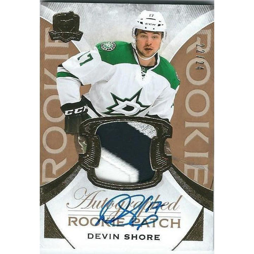 2015-16 Upper Deck The Cup Devin Shore RPA Rookie Patch Autograph Gold /24 DAL
