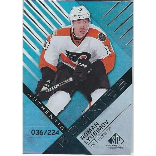 2016-17 Upper Deck Trilogy Roman Lyubimov Player Age Parallel Rookie /224 PHI
