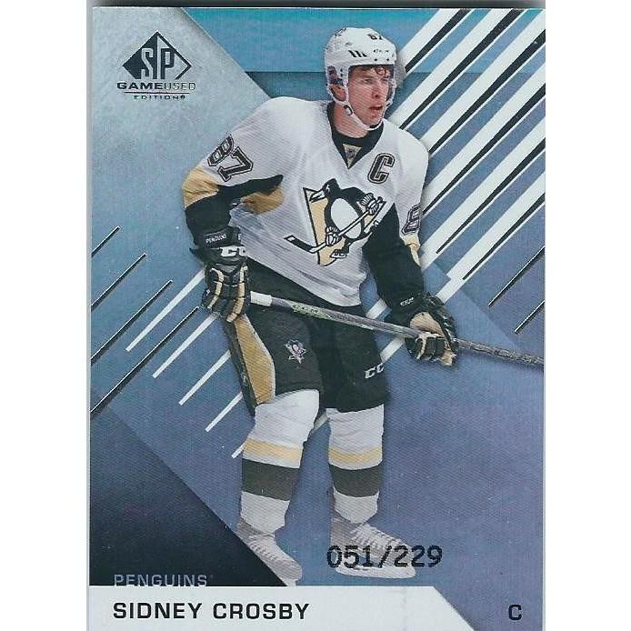 2016-17 SP Game Used Sidney Crosby Player Age Parallel /229 PIT