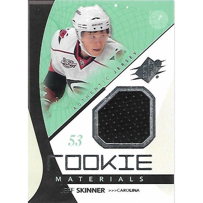 2010-11 Upper Deck SPx Jeff Skinner Rookie Materials Jersey BB CAR