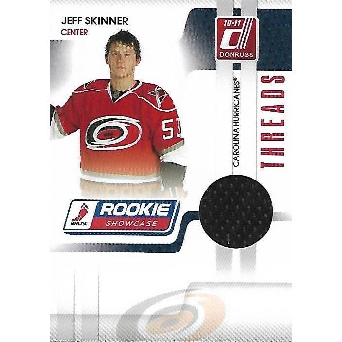 2010-11 Panini Donruss Jeff Skinner Rookie Showcase Threads Jersey /250 BB CAR
