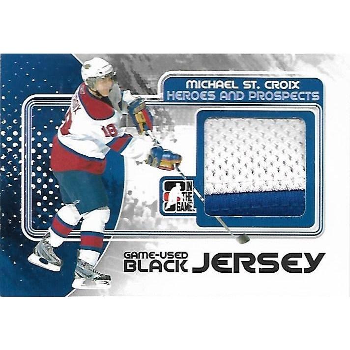 2010-11 ITG In The Game Heroes and Prospects Michael St. Croix Black Jersey /120 BB NYR