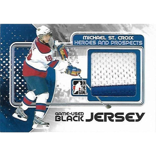 2010-11 ITG In The Game Heroes and Prospects Michael St. Croix Black Jersey /120 BB NYR