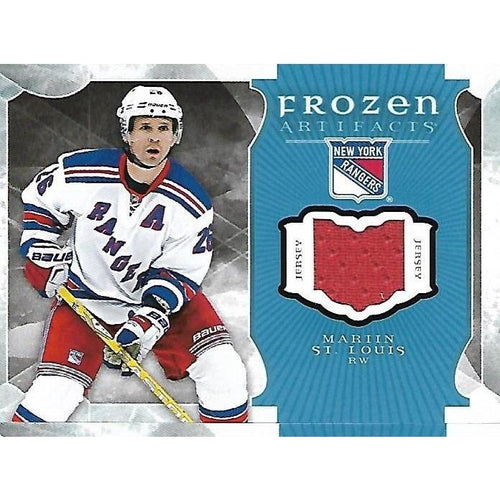 2015-16 Artifacts Martin St. Louis Frozen Artifacts Jersey BB NYR