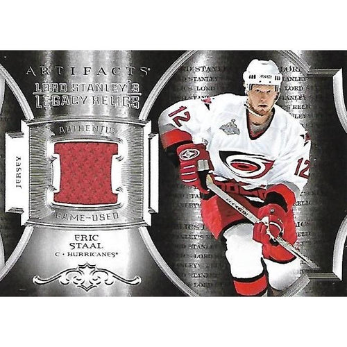 2015-16 Artifacts Eric Staal Lord Stanley's Legacy Relics Jersey BB CAR