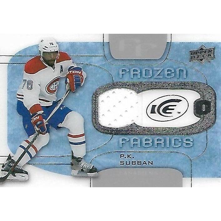 2015-16 Upper Deck Ice P.K. Subban Frozen Fabrics Jersey BB MTL