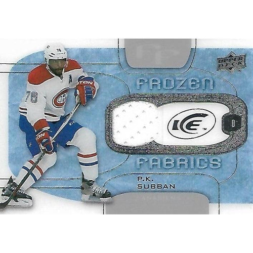 2015-16 Upper Deck Ice P.K. Subban Frozen Fabrics Jersey BB MTL