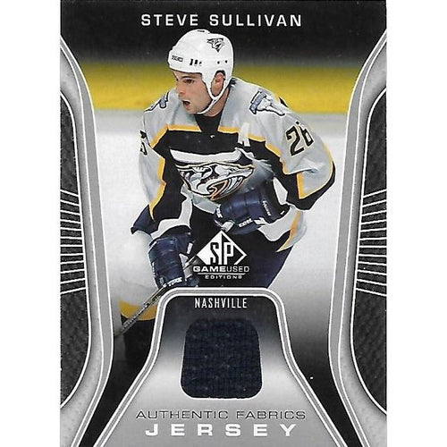 2006-07 SPGU SP Game Used Steve Sullivan Authentic Fabrics Jersey BB NSH