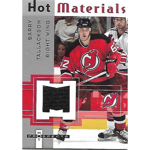 2005-06 Fleer Hot Prospects Tallackson Hot Materials Jersey BB NJD