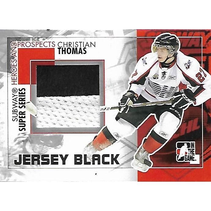 2010-11 ITG In The Game Heroes and Prospects Christian Thomas Subway Series Jersey /100 BB MTL
