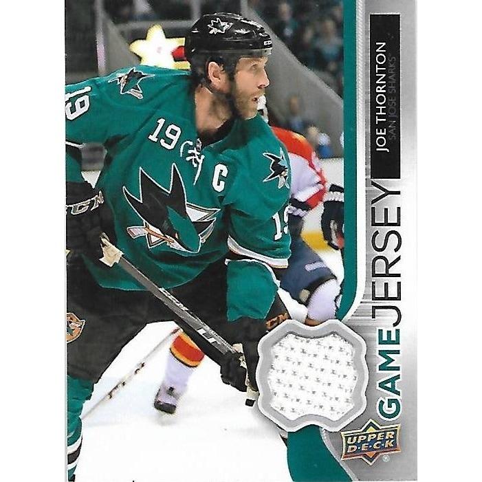 2014-15 Upper Deck Joe Thornton Game Jersey BB SJS