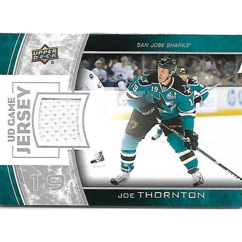 2013-14 Upper Deck Joe Thornton Game Jersey BB SJS