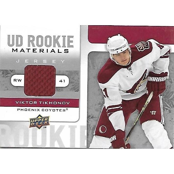 2008-09 Upper Deck Viktor Tikhonov Rookie Materials Jersey BB ARI
