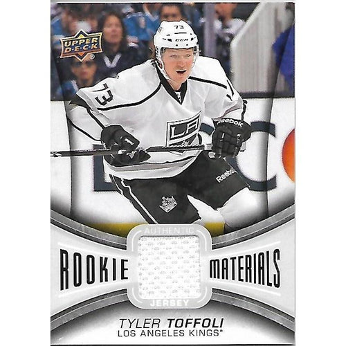 2013-14 Upper Deck Tyler Toffoli Rookie Materials Jersey BB LAK