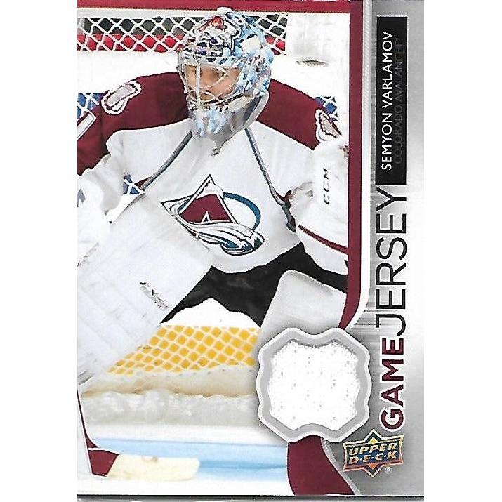 2014-15 Upper Deck Semyon Varlamov Game Jersey BB COL
