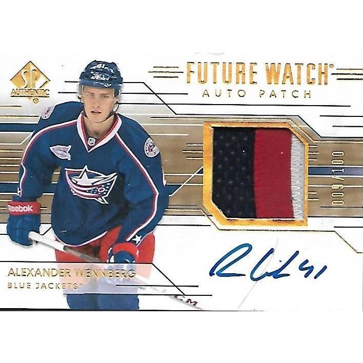 2014-15 SPA SP Authentic Alexander Wennberg Future Watch Rookie Patch Autograph RPA /100 CLB