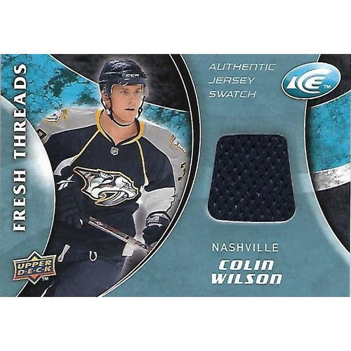 2009-10 Upper Deck Ice Colin Wilson Fresh Threads Jersey BB NSH