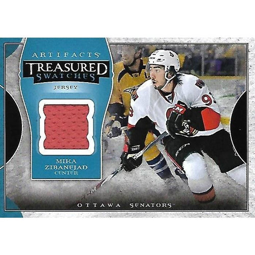 2015-16 Artifacts Mika Zibanejad Treasured Swatches Jersey BB OTT